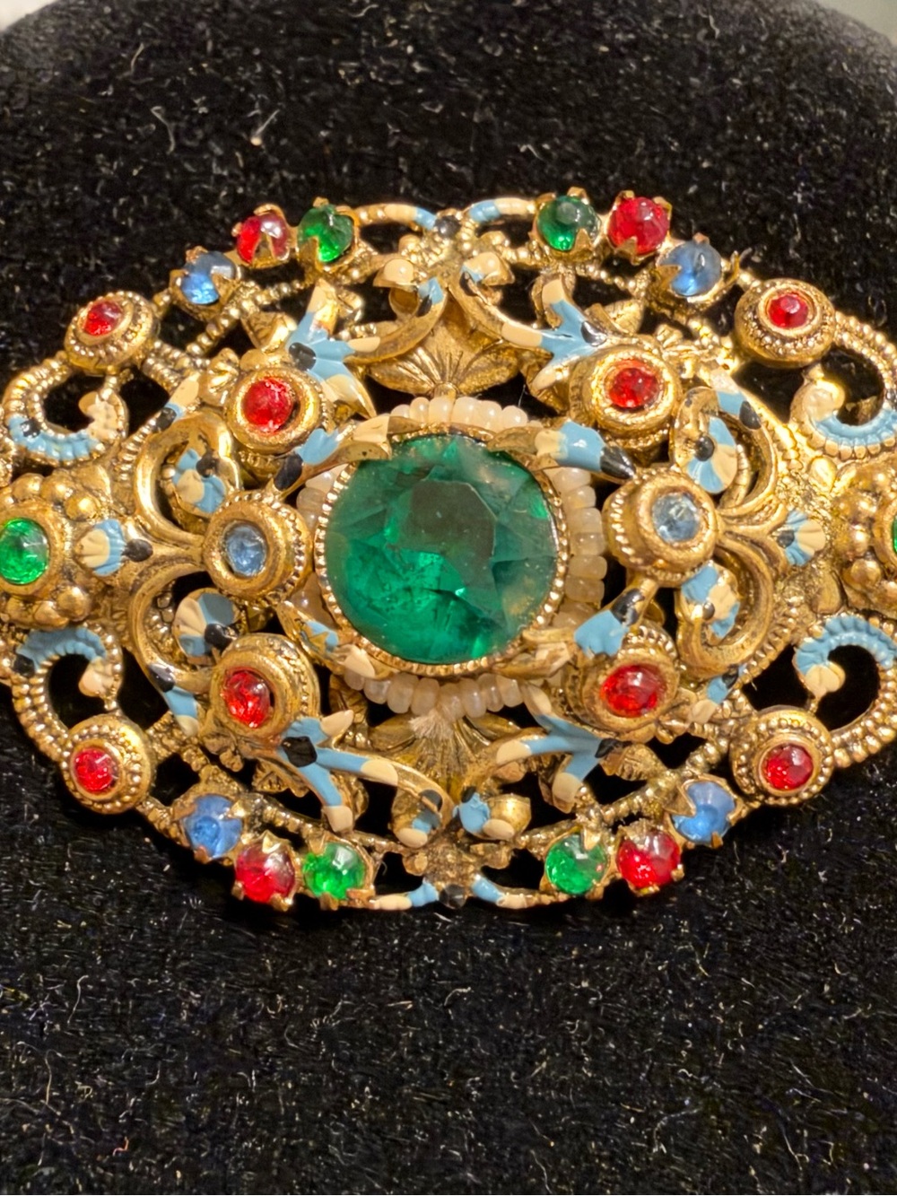 Art deco Czech brooch